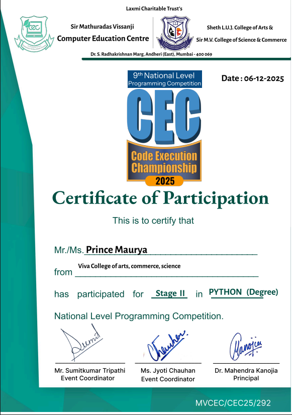 Certificate 3