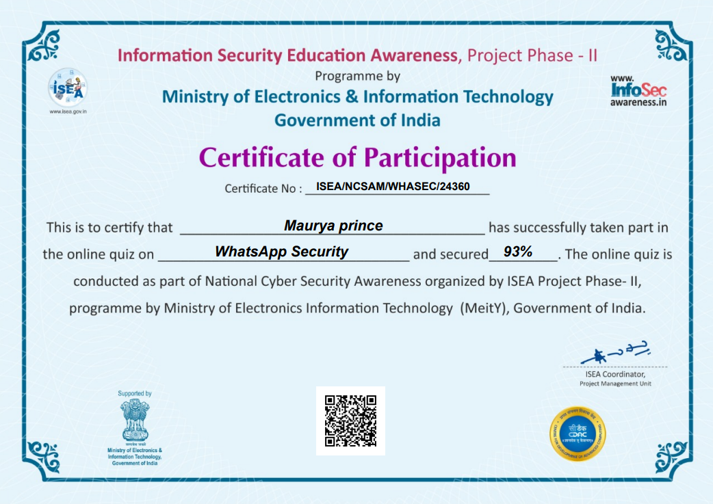 Certificate 2